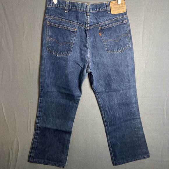 Vintage Levis 517 Orange Tab Jeans 90’s Boot Cut 36 (34) x32 (27) Retro Denim - Picture 4 of 8